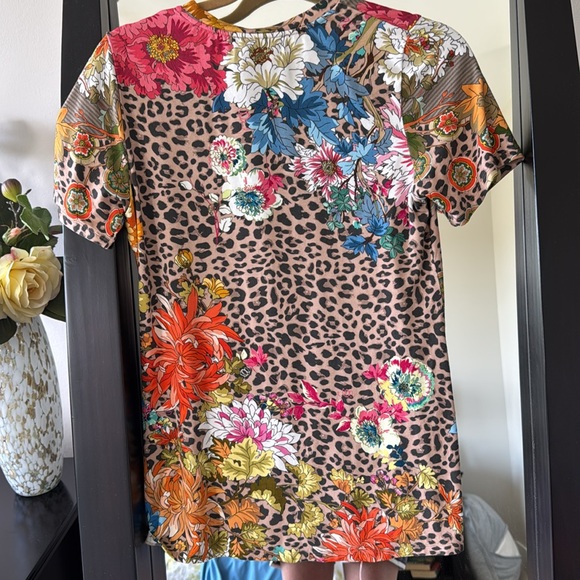 Johnny Was Leopard Floral Tee - Picture 7 of 7